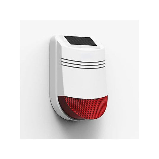 SAFE2HOME Solar Wireless Outdoor Siren SP110 with Light